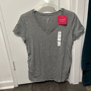 NWT Maternity Grey V Neck Tshirt